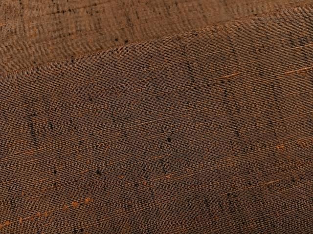 平和屋着物●男性　紬　アンサンブル　色無地　灰茶色　正絹　逸品　AABD0983ph