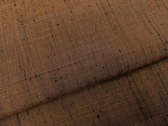 平和屋着物●男性　紬　アンサンブル　色無地　灰茶色　正絹　逸品　AABD0983ph