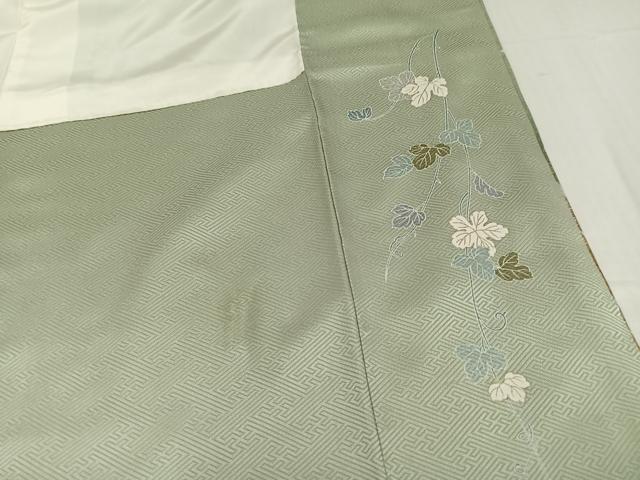 平和屋着物●訪問着 草花文 暈し染め 金彩 正絹 逸品 AABD0986ph