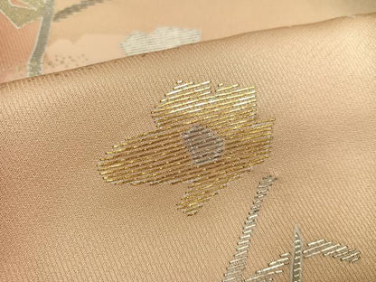 平和屋着物●訪問着 竹屋町刺繍 枝椿 暈し染め 金銀彩 そごう扱い 正絹 逸品 未使用 AABD0988ph