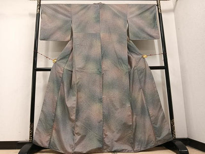 平和屋着物●本場大島紬　染大島　霞文　暈し染め　正絹　逸品　AABD1007ph