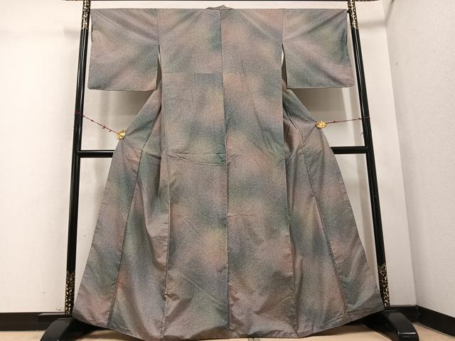 平和屋着物●本場大島紬　染大島　霞文　暈し染め　正絹　逸品　AABD1007ph
