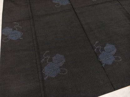 平和屋着物●結城紬　80亀甲　飛び亀甲　鈴　正絹　逸品　AABD1011ph