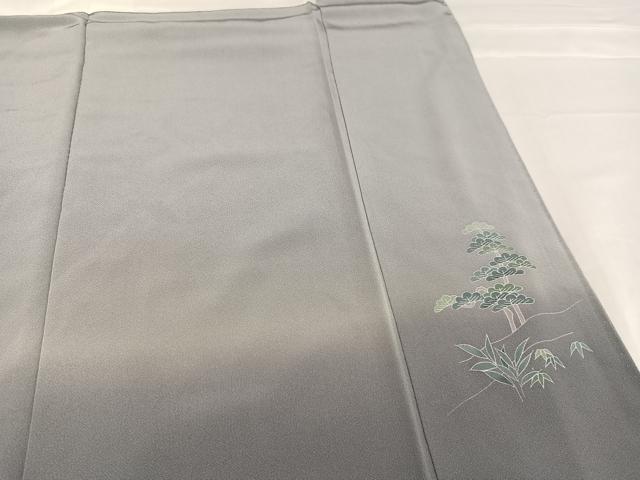 平和屋着物●訪問着 友禅 作家物 浜松風景人物文 暈し染め 正絹 逸品 未使用 AABD1031ph