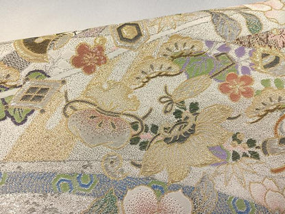 平和屋着物●豪華色留袖　寿光織　草麗融合　花宝尽くし　暈し染め　金銀糸　正絹　逸品　AABD1036ph