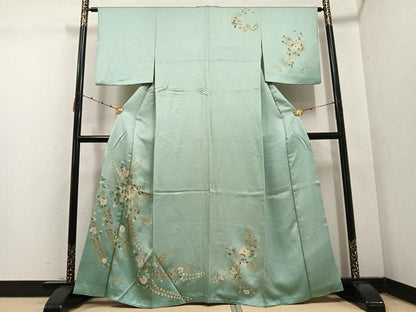 平和屋着物●訪問着 辻が花 暈し染め 金彩 正絹 逸品 AABD1037ph