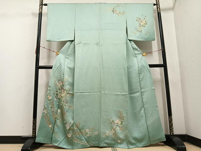 平和屋着物●訪問着 辻が花 暈し染め 金彩 正絹 逸品 AABD1037ph