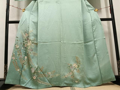平和屋着物●訪問着 辻が花 暈し染め 金彩 正絹 逸品 AABD1037ph
