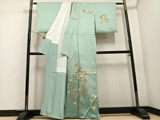 平和屋着物●訪問着 辻が花 暈し染め 金彩 正絹 逸品 AABD1037ph