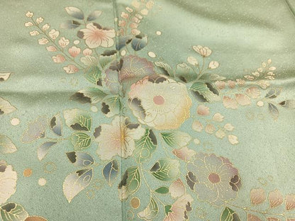 平和屋着物●訪問着 辻が花 暈し染め 金彩 正絹 逸品 AABD1037ph