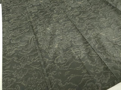 平和屋着物●本場大島紬 風景文 正絹 逸品 AABD1098ck