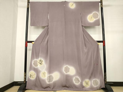 平和屋着物●訪問着　作家物　雪輪重ね文　暈し染め　正絹　逸品　AABH9591ck