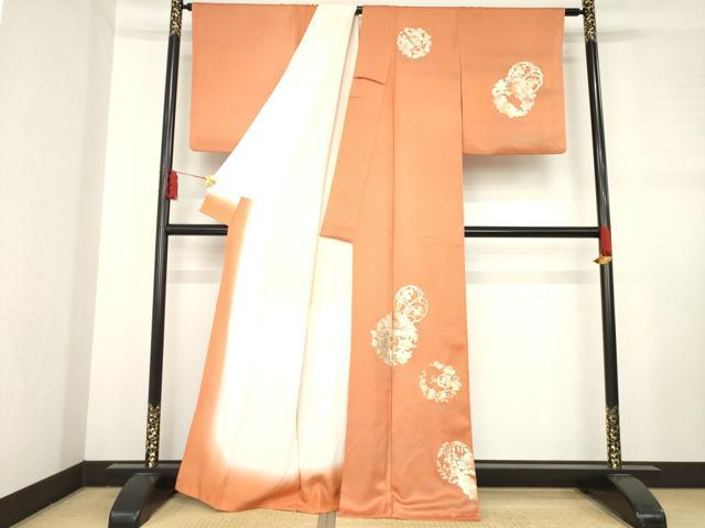 平和屋着物●金彩友禅　卓越技能者・名工・和田光正　訪問着　花丸文　金彩　正絹　逸品　AABD1160ck