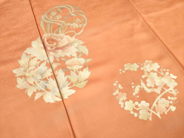 平和屋着物●金彩友禅　卓越技能者・名工・和田光正　訪問着　花丸文　金彩　正絹　逸品　AABD1160ck