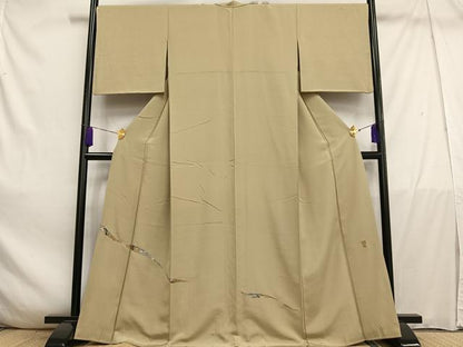平和屋着物■色留訪問着 作家物 刺繍 樹林文 金銀糸 正絹 逸品 AABD1268oa