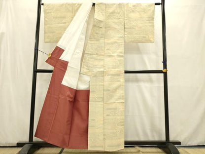 平和屋着物■上質な紬　霞文　正絹　逸品　AABD1286ma