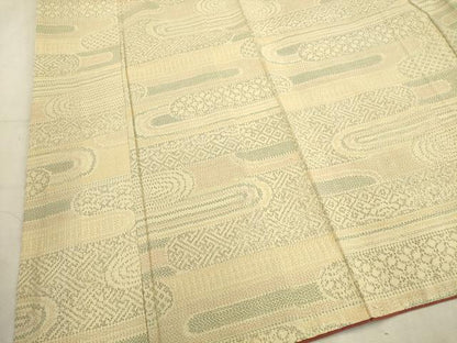 平和屋着物■上質な紬　霞文　正絹　逸品　AABD1286ma
