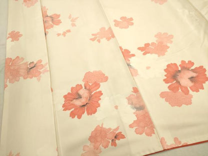 平和屋着物■上質な小紋　草花文　正絹　逸品　AABD1346ma