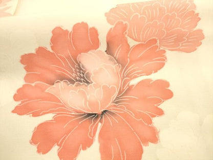 平和屋着物■上質な小紋　草花文　正絹　逸品　AABD1346ma