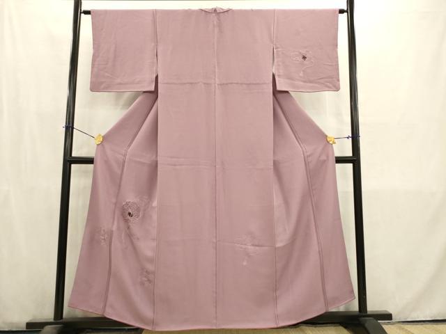 平和屋着物■訪問着　中国三大刺繍　汕頭刺繍　スワトウ刺繍　鏡裏花文　鴇浅葱色　正絹　逸品　AABD1364ma