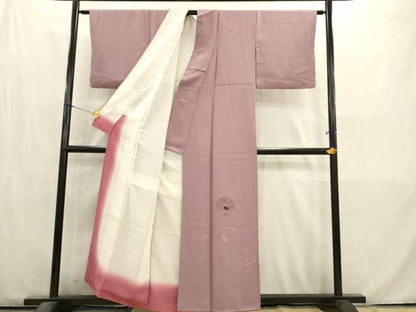 平和屋着物■訪問着　中国三大刺繍　汕頭刺繍　スワトウ刺繍　鏡裏花文　鴇浅葱色　正絹　逸品　AABD1364ma