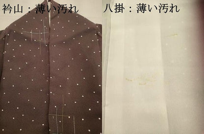 平和屋着物■上質な小紋　格子　正絹　逸品　AABD1398ma