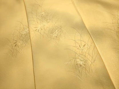 平和屋着物■訪問着　刺繍　楓　暈し染め　正絹　逸品　AABD1400ma