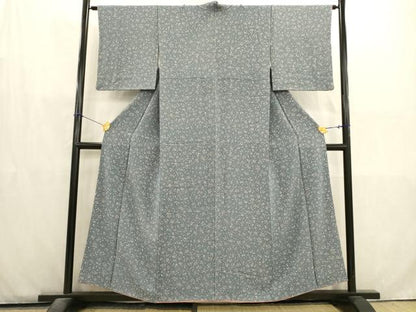 平和屋着物■上質な小紋　水玉文　正絹　逸品　AABD1414ma