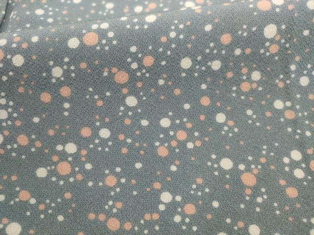 平和屋着物■上質な小紋　水玉文　正絹　逸品　AABD1414ma