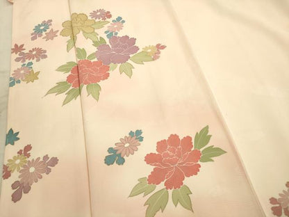 平和屋着物■訪問着　草花文　暈し染め　金彩　正絹　逸品　AABD1415ma