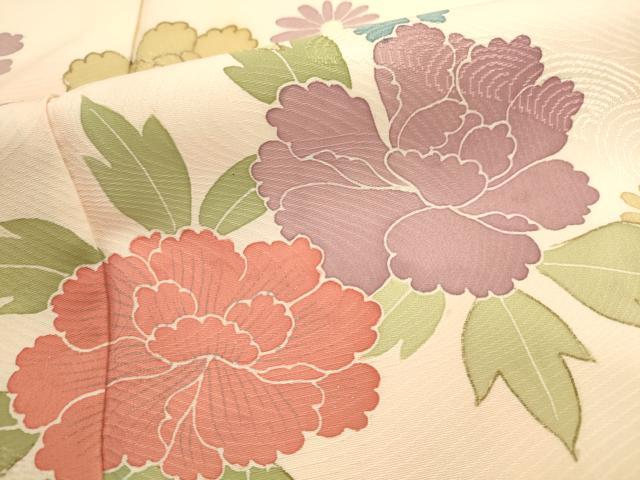 平和屋着物■訪問着　草花文　暈し染め　金彩　正絹　逸品　AABD1415ma