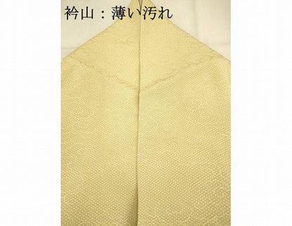 平和屋着物■上質な小紋　雲　砥粉色　正絹　逸品　AABD1426ma