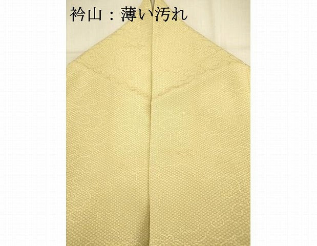 平和屋着物■上質な小紋　雲　砥粉色　正絹　逸品　AABD1426ma