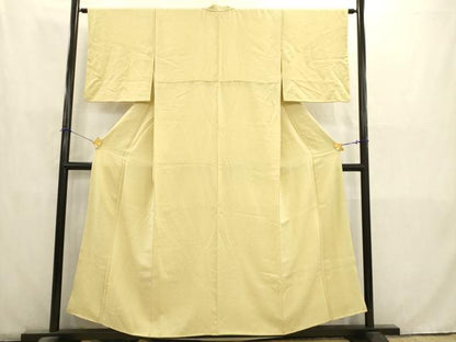 平和屋着物■上質な小紋　雲　砥粉色　正絹　逸品　AABD1426ma