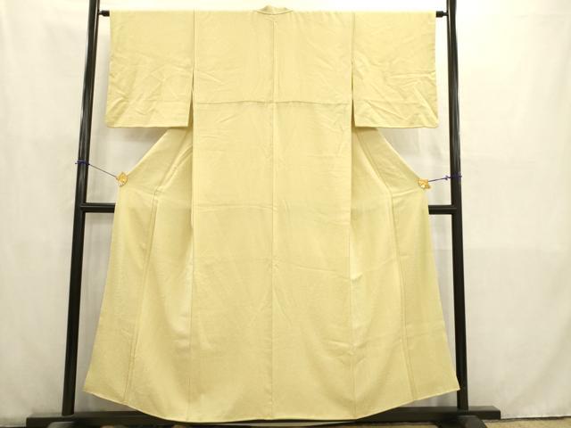 平和屋着物■上質な小紋　雲　砥粉色　正絹　逸品　AABD1426ma
