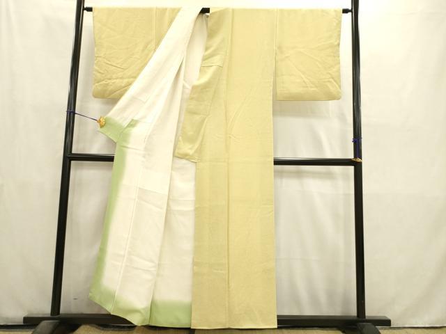 平和屋着物■上質な小紋　雲　砥粉色　正絹　逸品　AABD1426ma