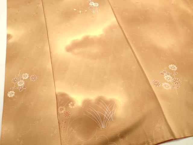 平和屋着物■上質な小紋　雲重ね花文　暈し染め　正絹　逸品　AABD1487ma