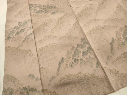 平和屋着物■上質な小紋　樹林文　正絹　逸品　AABD1506ma