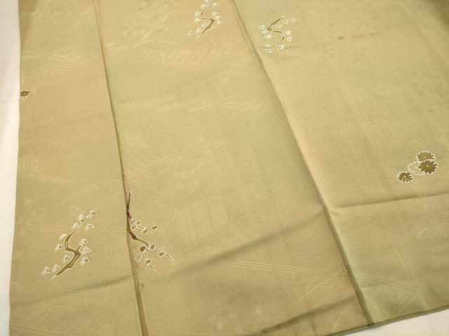 平和屋着物■上質な小紋　風景花地紋　暈し染め　正絹　逸品　AABD1509ma