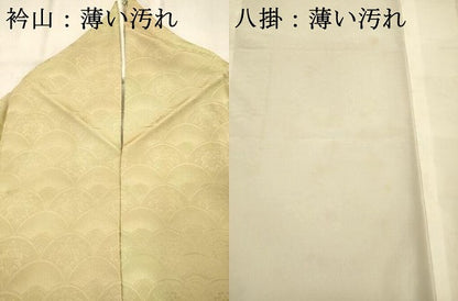 平和屋着物■上質な小紋　青海波花地紋　暈し染め　正絹　逸品　AABD1511ma