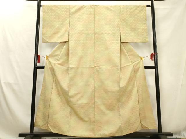 平和屋着物■上質な小紋　青海波花地紋　暈し染め　正絹　逸品　AABD1511ma
