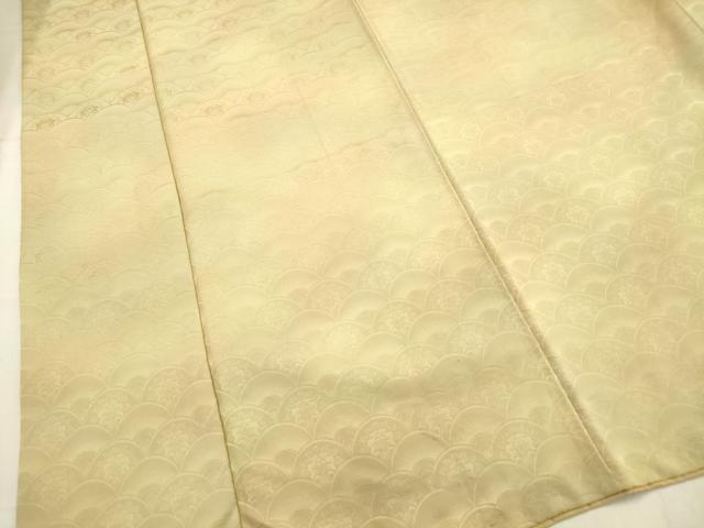 平和屋着物■上質な小紋　青海波花地紋　暈し染め　正絹　逸品　AABD1511ma