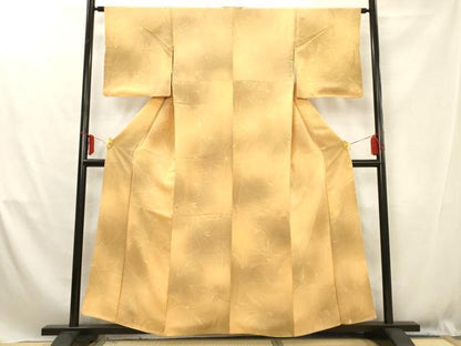 平和屋着物■上質な小紋　銀杏　暈し染め　正絹　逸品　AABD1512ma