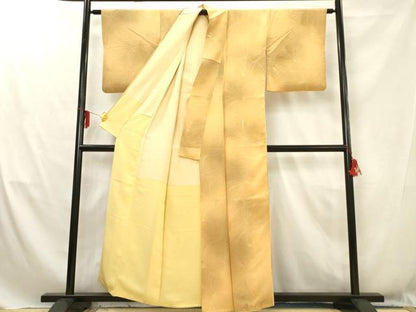 平和屋着物■上質な小紋　銀杏　暈し染め　正絹　逸品　AABD1512ma