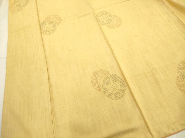 平和屋着物■上質な紬　80亀甲　丸文　正絹　逸品　AABD1531ma