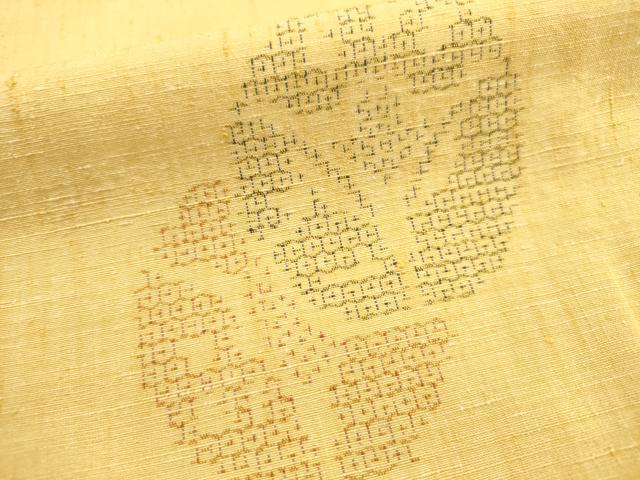平和屋着物■上質な紬　80亀甲　丸文　正絹　逸品　AABD1531ma