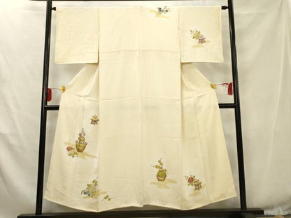 平和屋着物■訪問着　器物花文　金彩　正絹　逸品　AABD1555ma