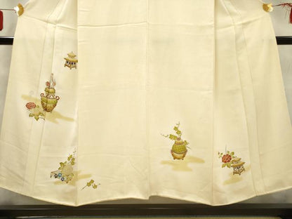 平和屋着物■訪問着　器物花文　金彩　正絹　逸品　AABD1555ma