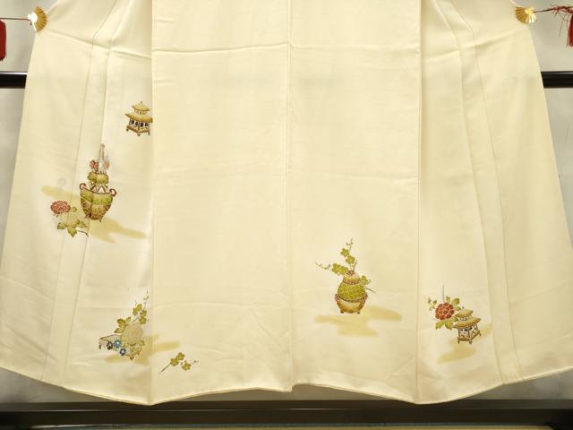 平和屋着物■訪問着　器物花文　金彩　正絹　逸品　AABD1555ma