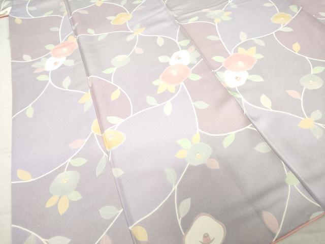 平和屋着物●上質な小紋 椿 ますいわ屋扱い 正絹 逸品 AABD1568ck